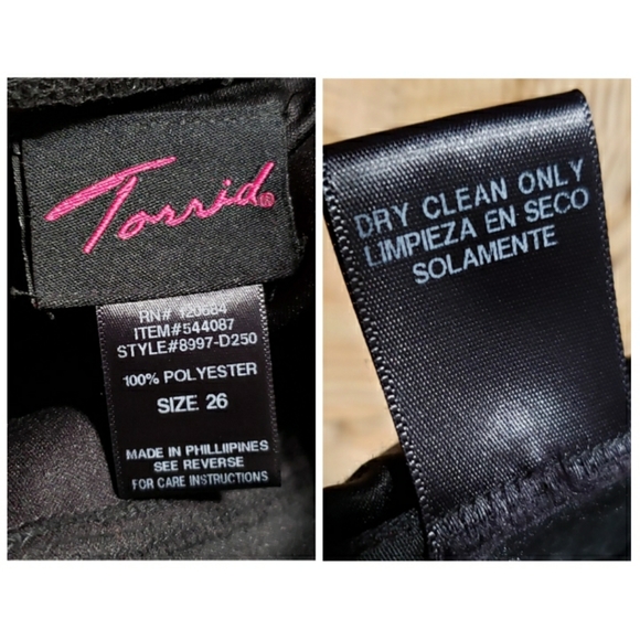 Torrid black lace pleated halter dress size 26 - Picture 5 of 5